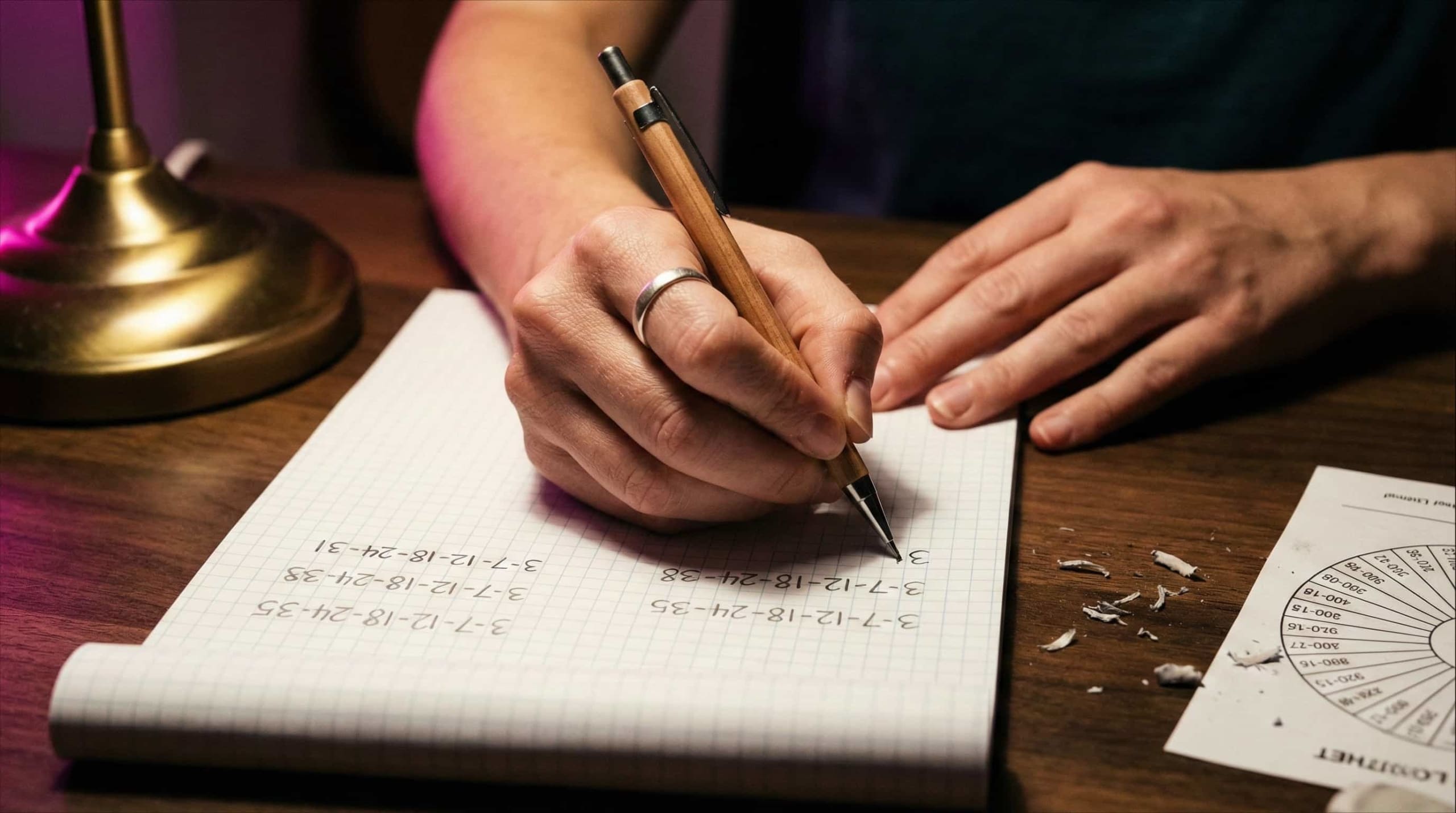 lottery whel creating combinations